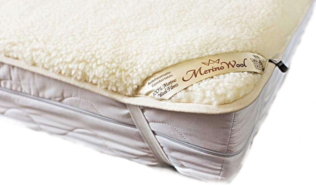 Merino Wool Diamond Unterbett Matratzenschoner Unterbetten Wolle Wool Mattress Topper Matratzenaufla