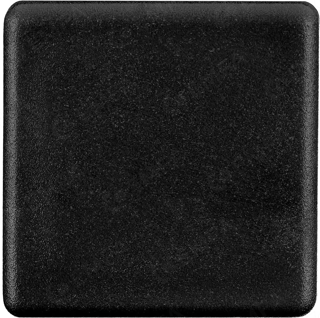 EMFA Lamellenstopfen für Vierkantrohr 100x100 mm Schwarz 1 Stück Rohrstopfen 100x100 Vierkantrohr Ku
