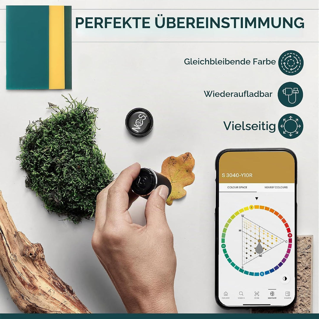 NCS Colourpin II | Multifunktional und langlebig | Drahtlose Technologie der Zukunft | Gewicht - 0,0