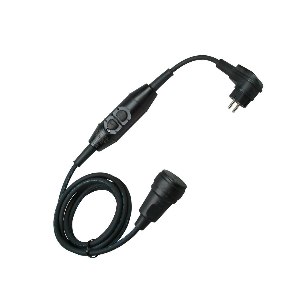 Kopp 141816016 PRCD-S, IP44, 230 VAC, im robusten Koffer, Vollgummi-Winkelst., Vollgummi-Kupplung mi