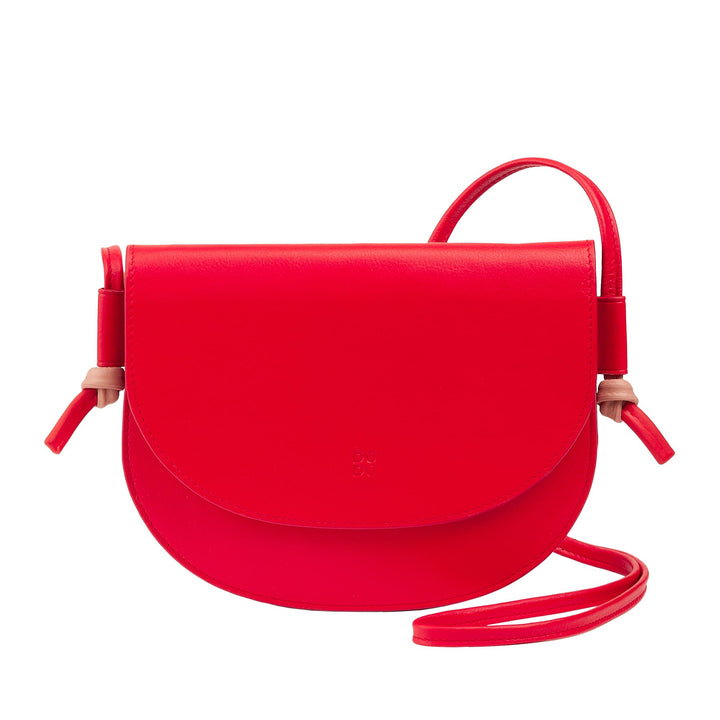 Damen Umhängetasche aus Leder, kompaktes schlankes Design Handtasche mit Knopfverschluss, Verstellba