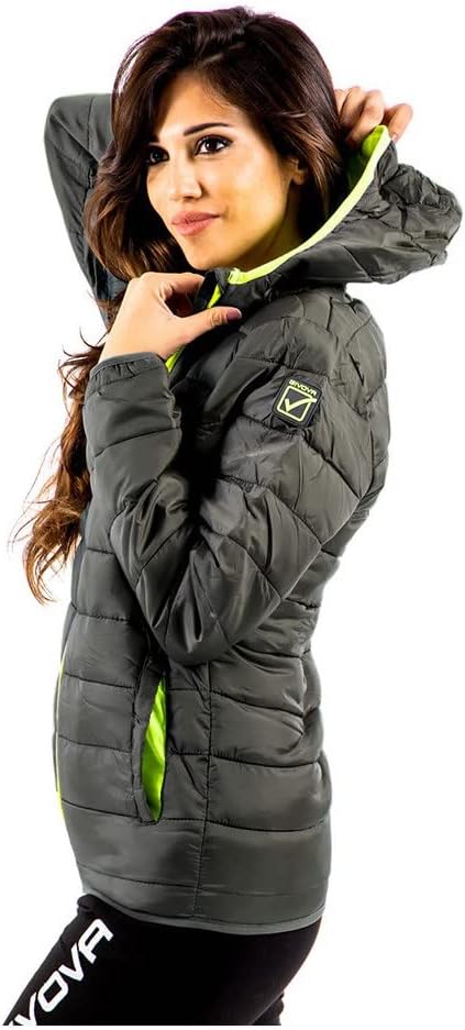 Givova, weste holland, dunkelgrau /gelb fluo, L