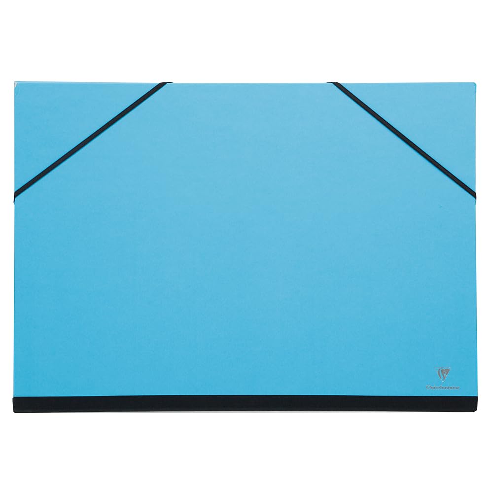 Clairefontaine 144407C Zeichenmappe Maya mit Gummizugverschluss, praktisch und robust, 52 x 72cm, 1