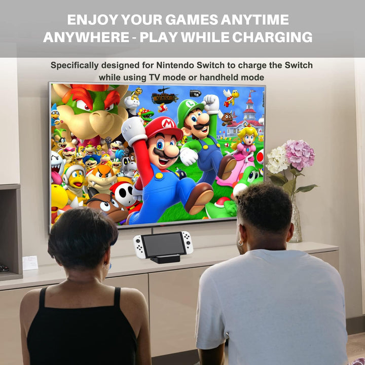 Switch TV Dock, Aukuoy Docking Station für Nintendo Switch/Switch OLED, 6-in-1 Switch Dock Portable