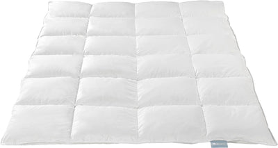 XDREAM Nature Essential Daunendecke warme Winterdecke | aus neuen weissen Daunen und Federn | Füllge
