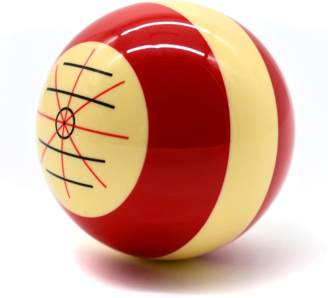 Billard Einzelkugel - Weisse Trainingskugel, Spielball, 52,4 mm, Snooker