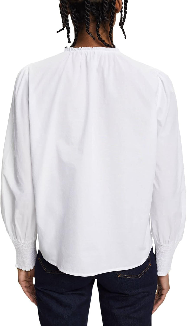 ESPRIT Damen Bluse M 100/White, M 100/White
