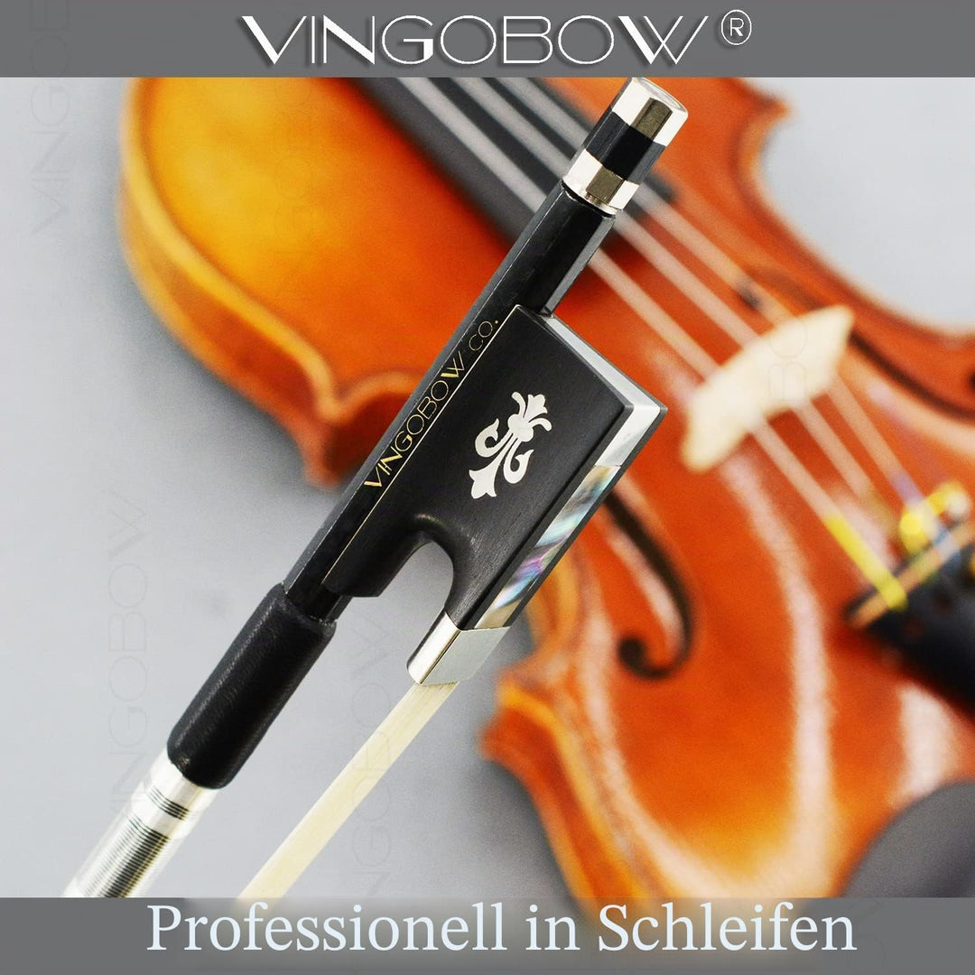 VINGOBOW 4/4 Grösse New Textured Carbonfiber Geigenbogen Beliebtes Modell Gut ausgewähltes Rosshaar