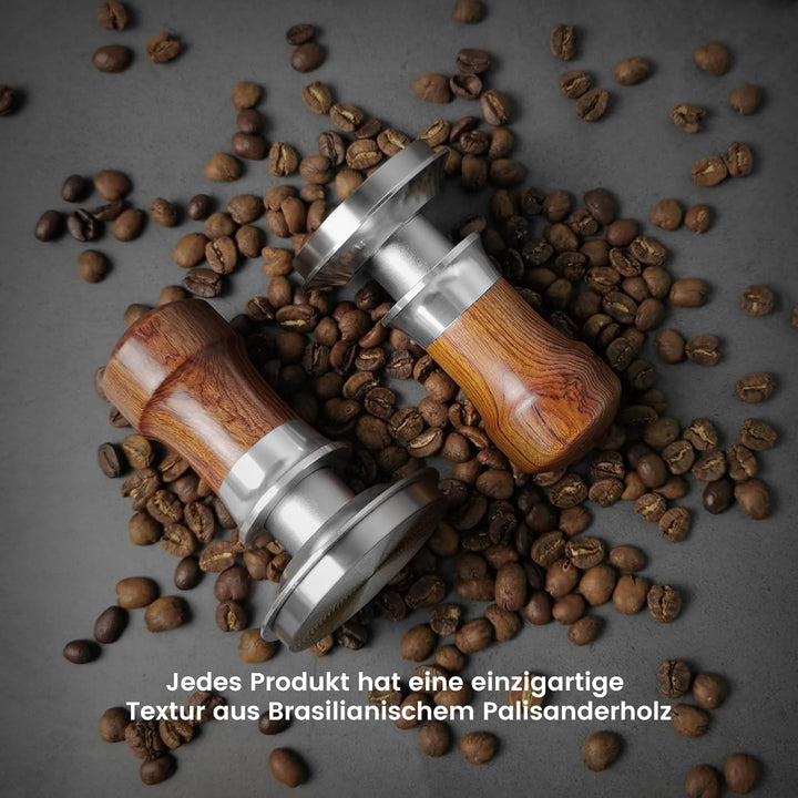 Tamper 51mm, 30lbs Druckregulierend Kaffee Tamper mit Edelstahl Basis, Anpressdruck Espresso Tamper