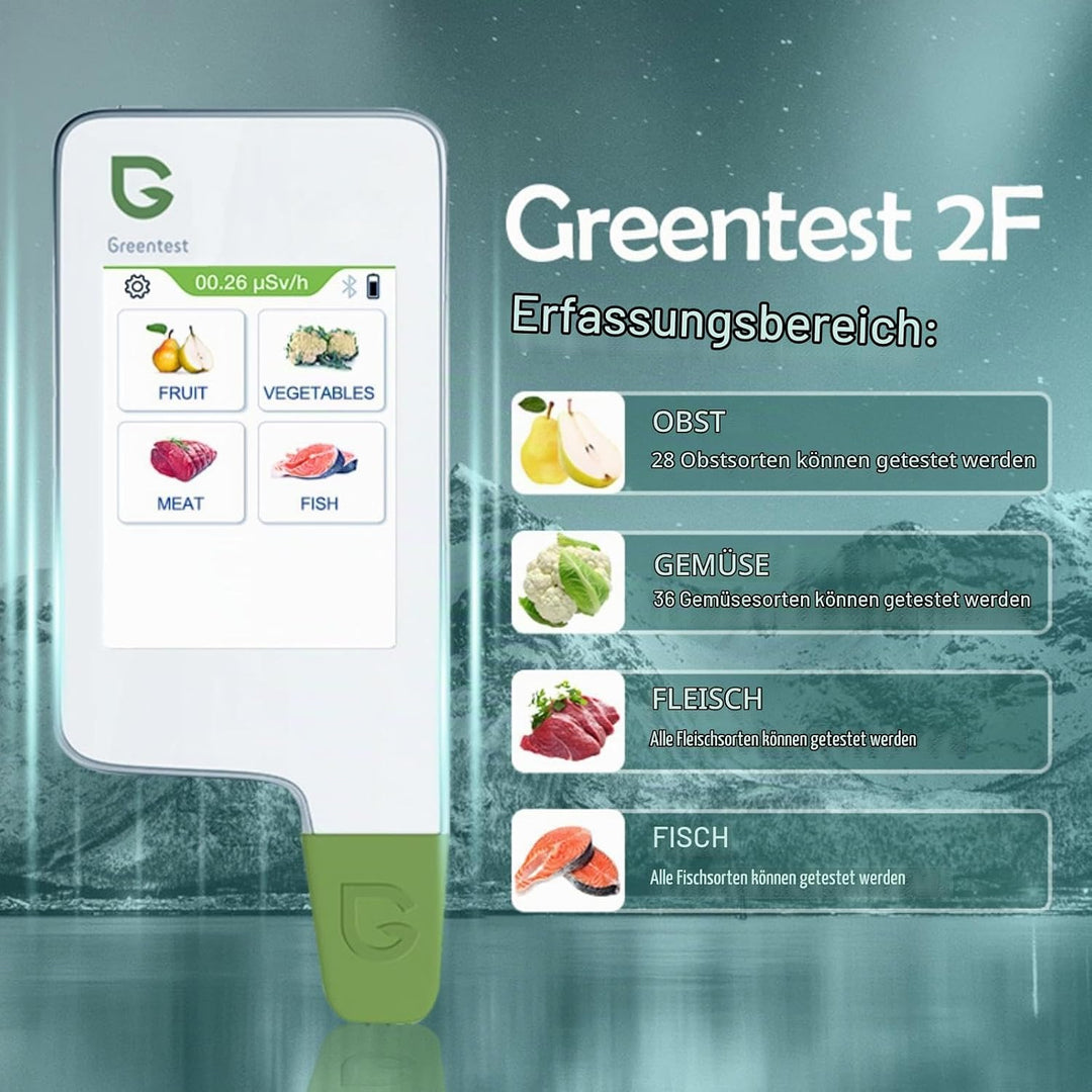 Greentest Instant-Lesegerät für frisches Fleisch, Obst, Gemüse, Nitrat-Tester und Messgerät für Lebe