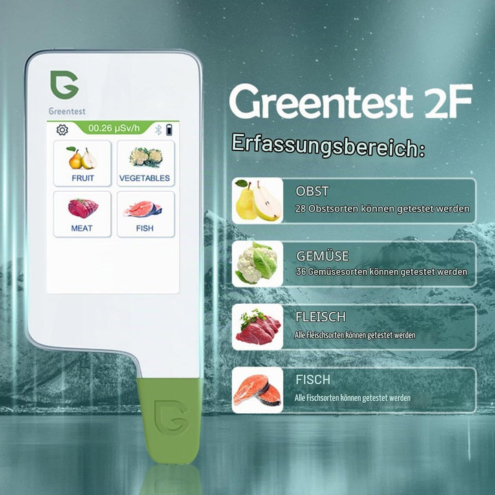 Greentest Instant-Lesegerät für frisches Fleisch, Obst, Gemüse, Nitrat-Tester und Messgerät für Lebe