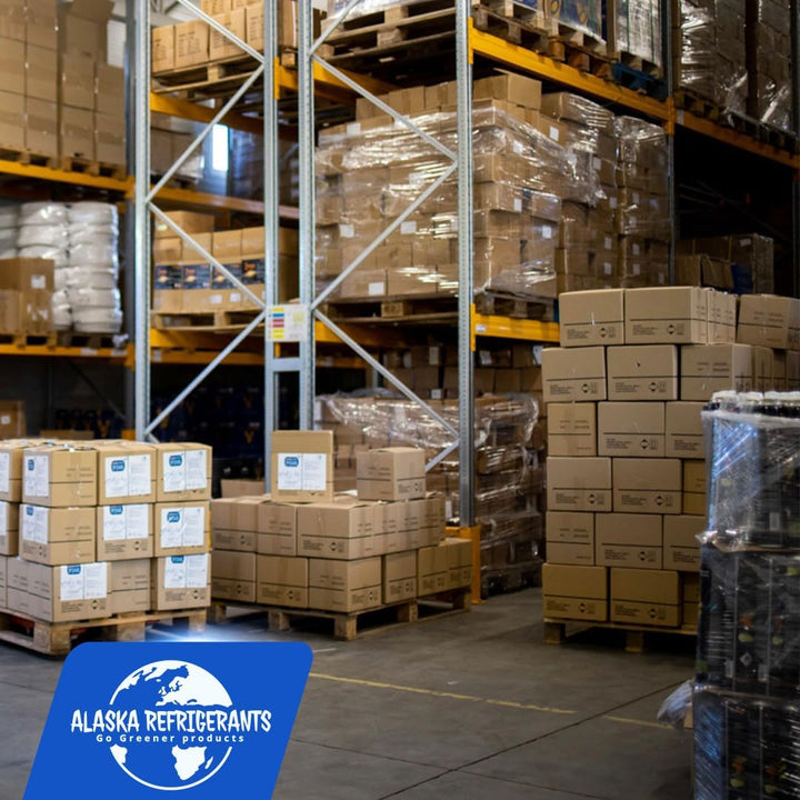 Alaska Refrigerants R134a Ersatzkältemittel für Fahrzeuge + Dichtmittel + Schlauch &amp; Manometer
