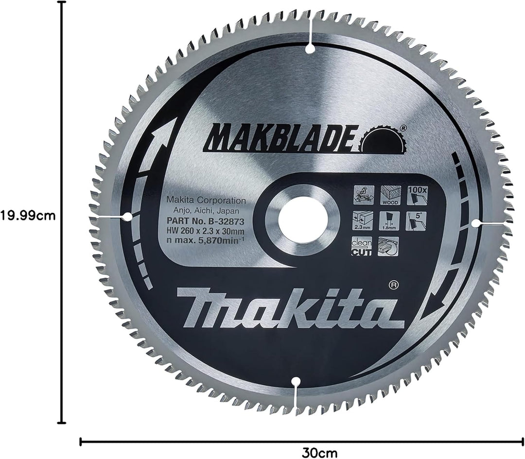 Makita Makblade Saegeblatt, 260 x 30 mm, 100Z, B-32873