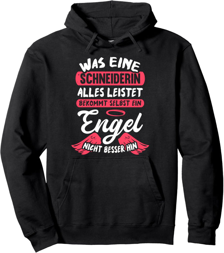 Schneiderin Engel Stricken Näherin Lustiges Schneider Pullover Hoodie