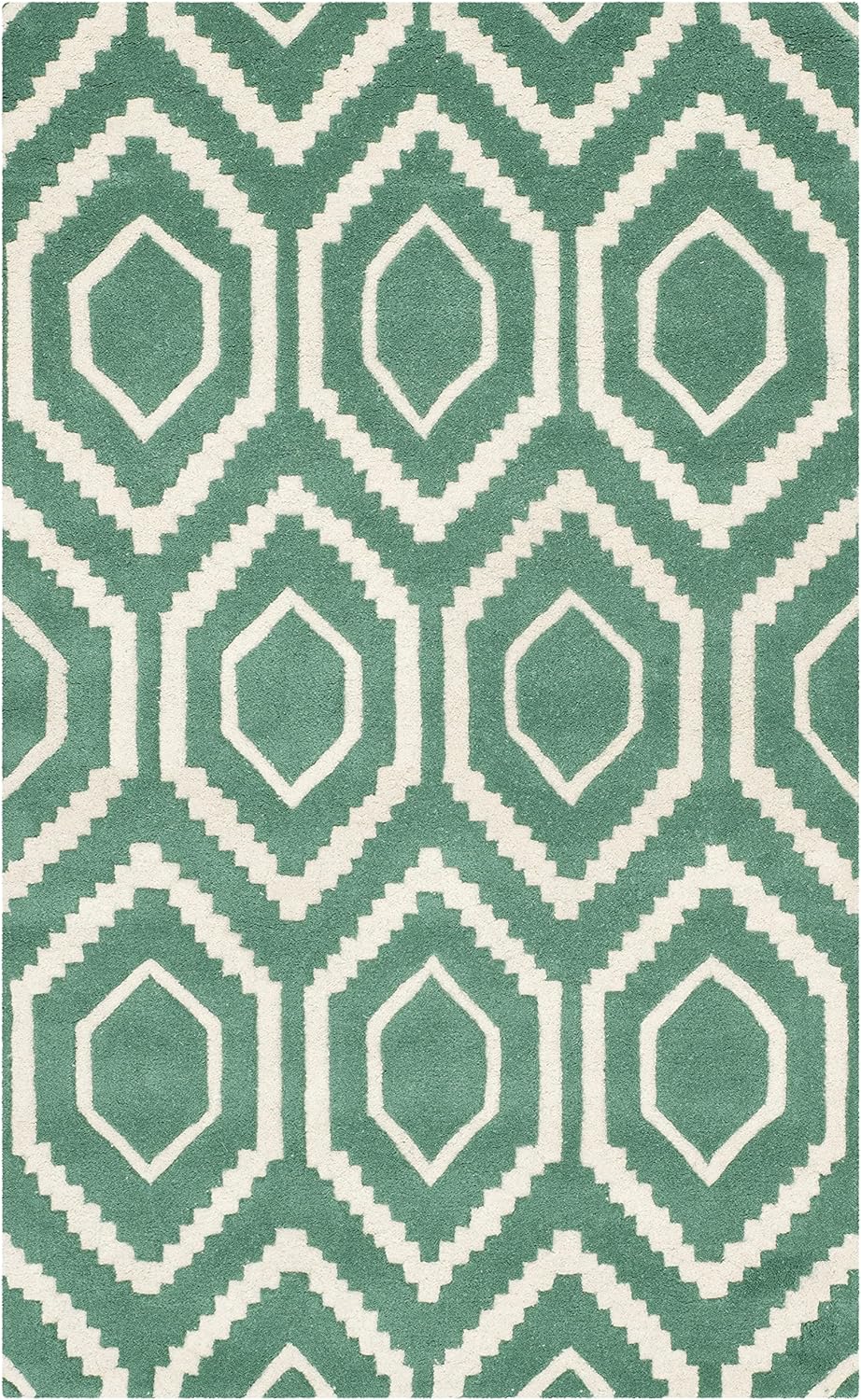 SAFAVIEH Zeitgenössische Teppich für Wohnzimmer, Esszimmer, Schlafzimmer - Chatham Collection, Kurze