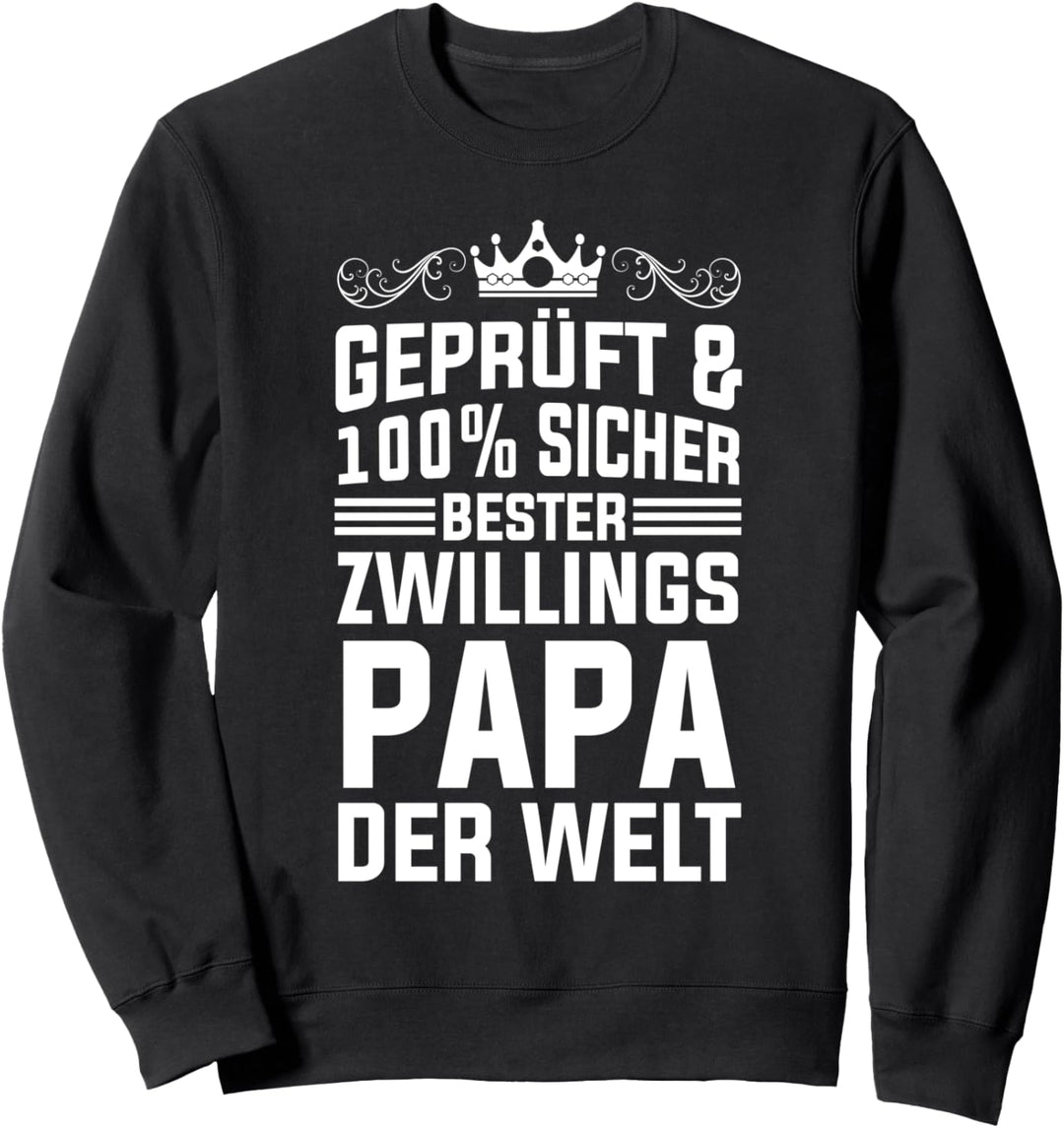 Bester Zwillingspapa Vater Von Zwillingen Vatertag Sweatshirt