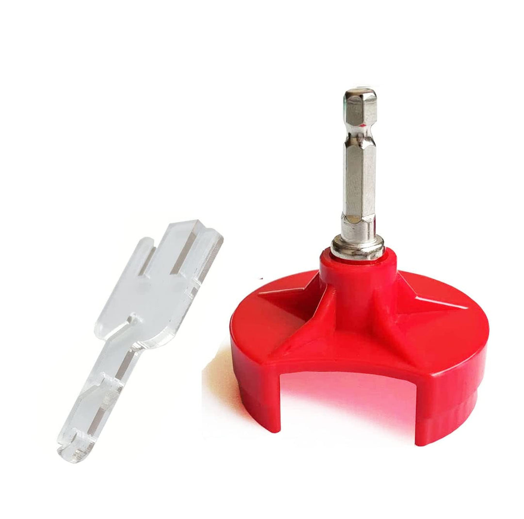 JILINWEI 1 x abnehmbarer Garnspanner-Adapter, 1 x Schnellstrick-Netzadapter mit 1 x Sechskant-Stahl-