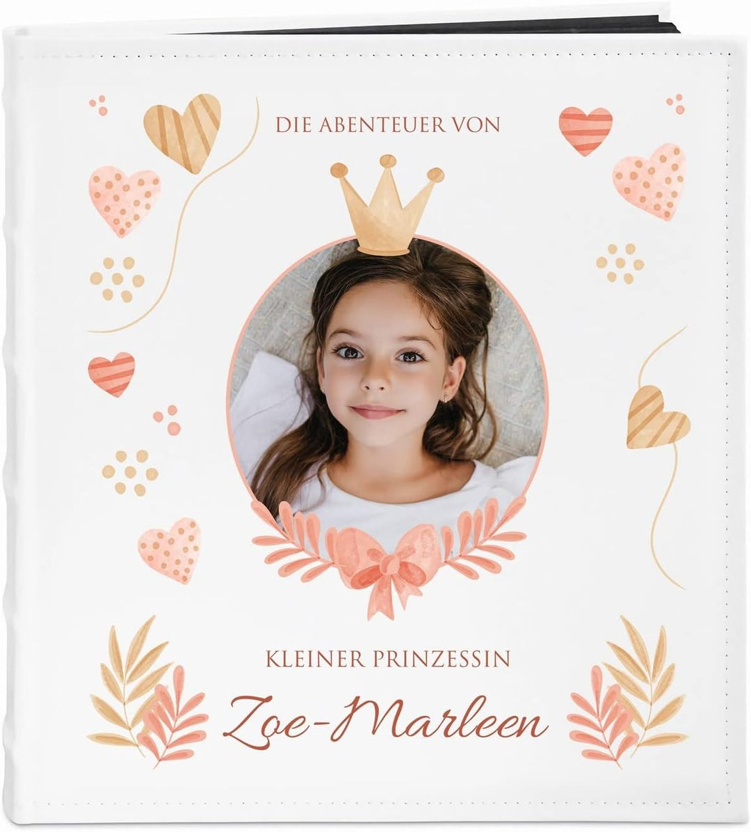 Maverton Fotoalbum zum Selbstgestalten + mit Aufdruck - für 240 Fotos 10x15-60 schwarze Seiten - Grö