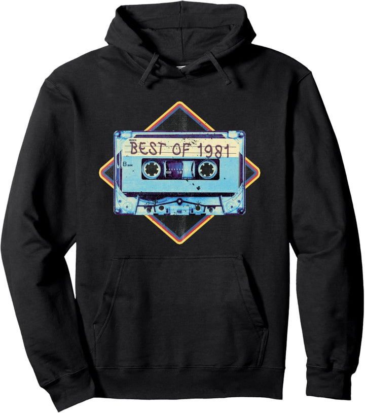 Retro Kassette Jahrgang 1981 Pullover Hoodie
