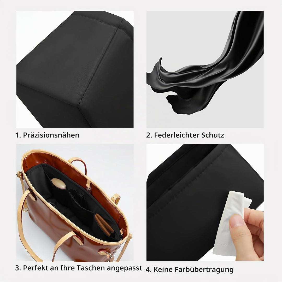 DGAZ Seide Handtasche Organizer für LV Neverfull PM/MM/GM, Taschenorganizer Tasche in Tasche Organiz