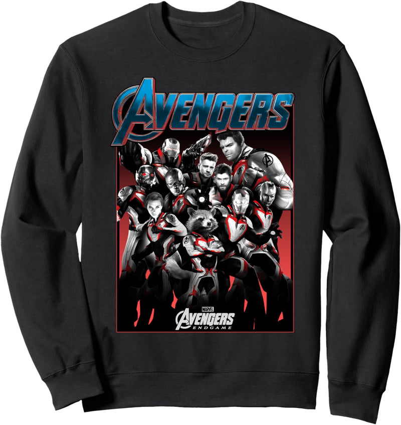 Marvel Avengers: Endgame Group Shot Red Hue Poster Sweatshirt