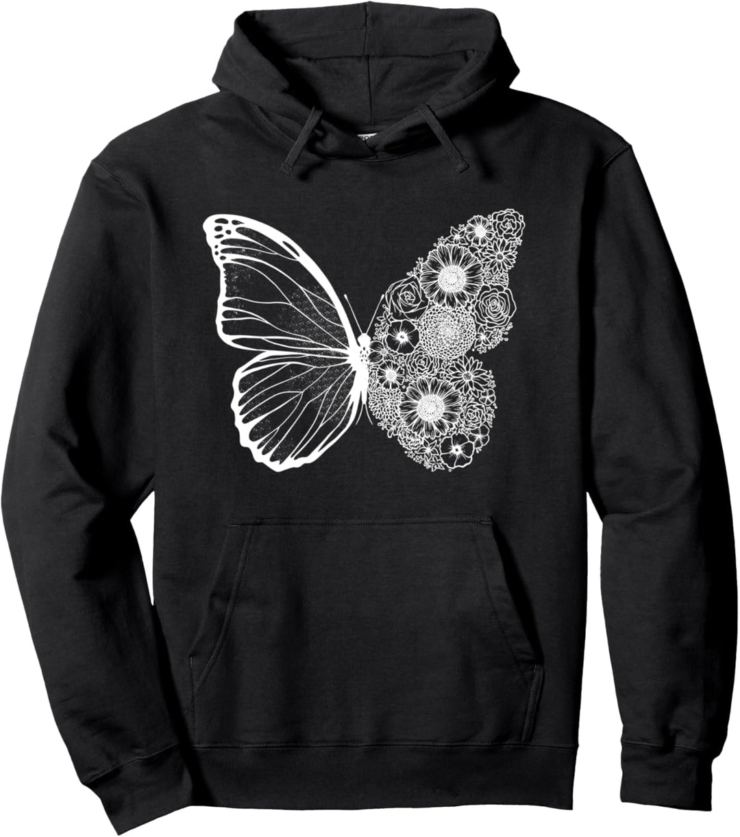 Schmetterling Floral Wing Pullover Hoodie