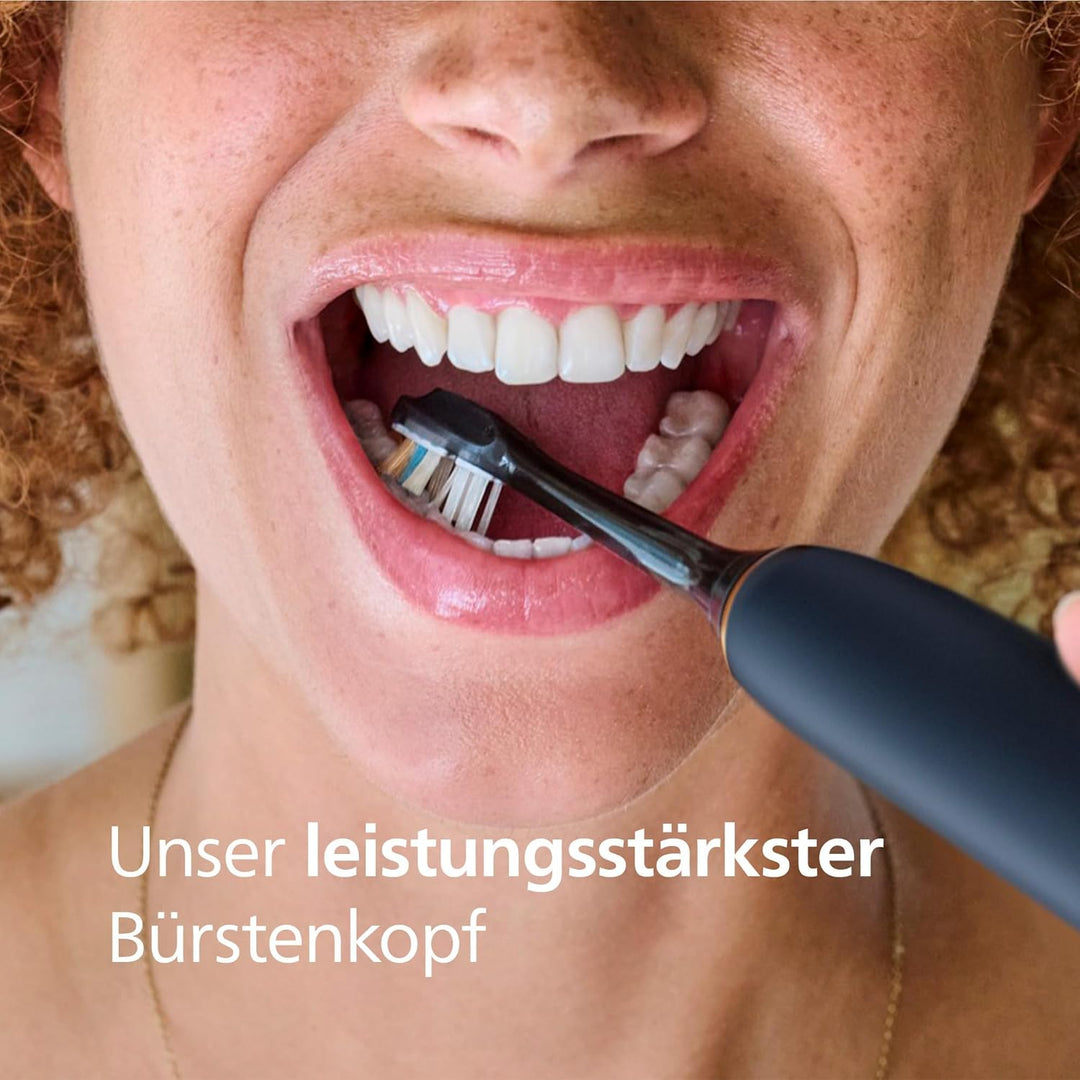 Philips Sonicare A3 Premium All-in-One, Original Ersatzbürstenköpfe, Schwarz, 4er-Pack, HX9094/88 Ne