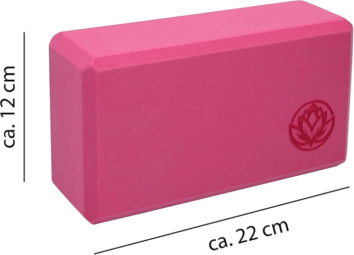 Yoga Block VonBueren | 22 x 12 x 7,5 cm je Yogablock | Yogablöcke für Damen und Herren aus EVA | Klö