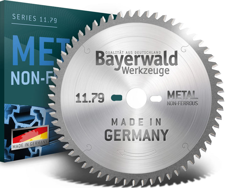 Bayerwald - HM Kreissägeblatt - Ø 120 mm x 1,8 mm x 20 mm | Trapezflachzahn negativ (40 Zähne) | Neb