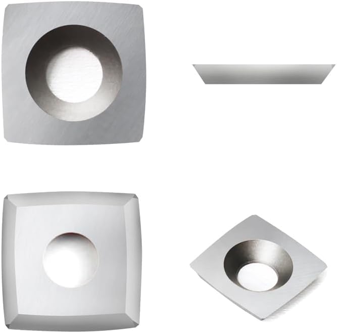 HM Vorschneid-Wendeplatten 11x11x2,0mm mit R50 Radius Gesicht für Holz Drehmaschine und Holzbearbeit