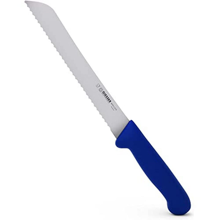 Giesser seit 1776 - Made in Germany - Brotmesser blau, Basic Blue, Klinge 21 cm, Wellenschliff, ruts