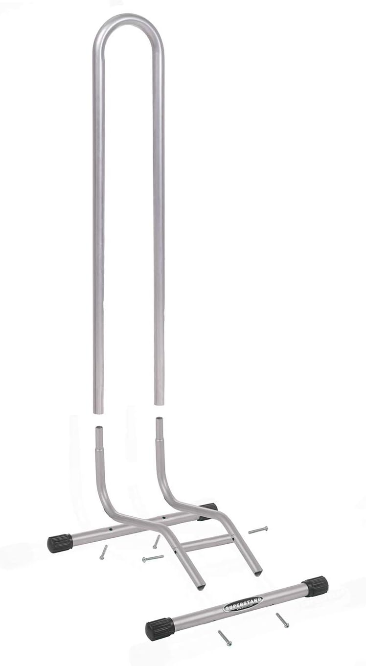 Willworx Unisex – Erwachsene Superstand Extreme Fahrradhalter, Silber, 41x39x78,5 cm