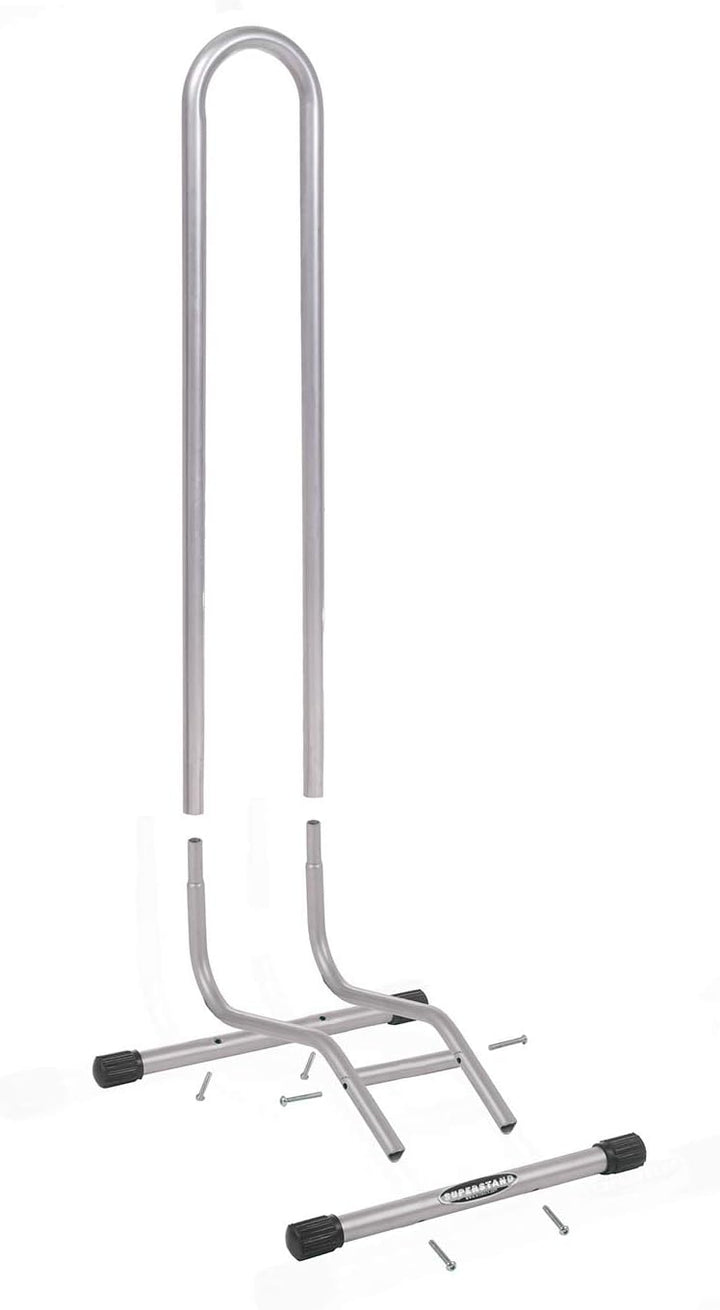 Willworx Unisex – Erwachsene Superstand Extreme Fahrradhalter, Silber, 41x39x78,5 cm