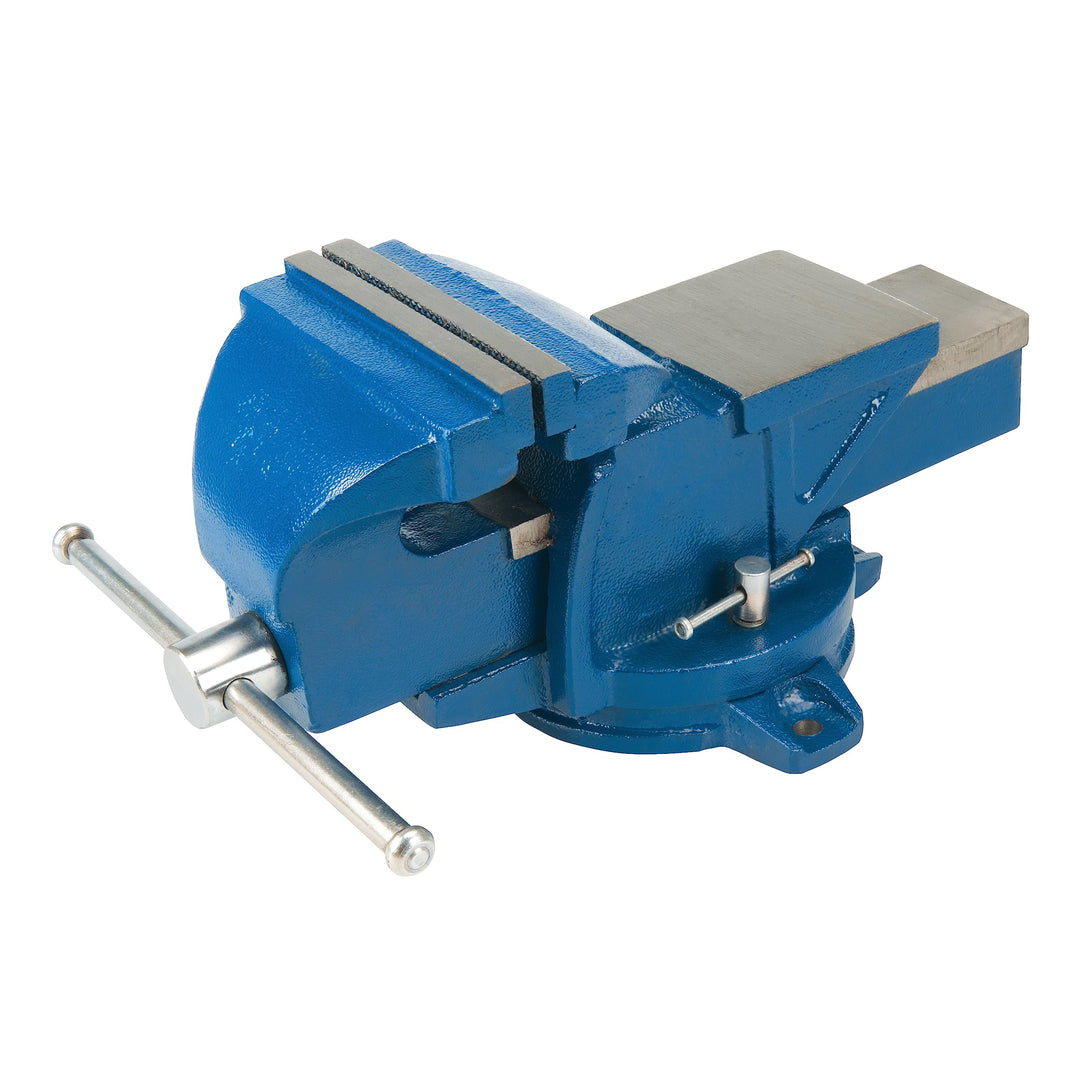 Silverline 656618 Ingenieurs-Schraubstock mit Schwenksockel 150 mm, 16 kg 150 mm (6 inch), 16 kg, 15