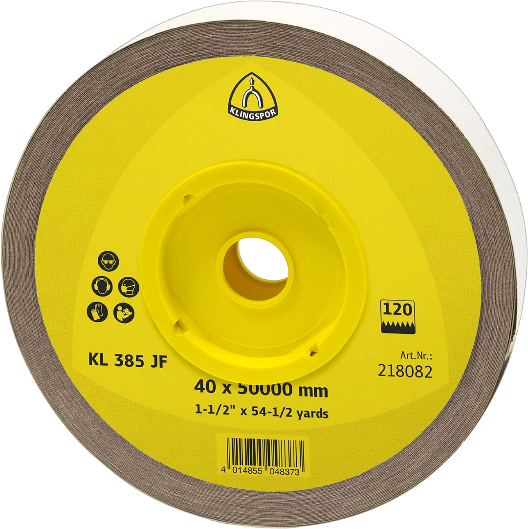 Klingpsor 218094 KL 385 JF, Schleifleinen ROLLE, Einheit brown Verpackung, 50X50000, 120, 1
