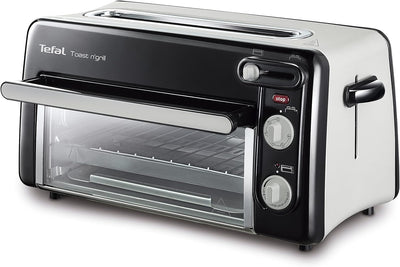Tefal Toast n’ Grill TL6008 | 2 in 1 Toaster und Mini-Ofen | Sehr energieeffizient und schnell | 130