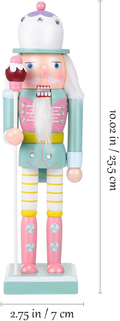 TOPBATHY Nussknacker Soldat 25 cm Aus Holz – Handgefertigte Weihnachtsdekoration FüR Festliche AnläS