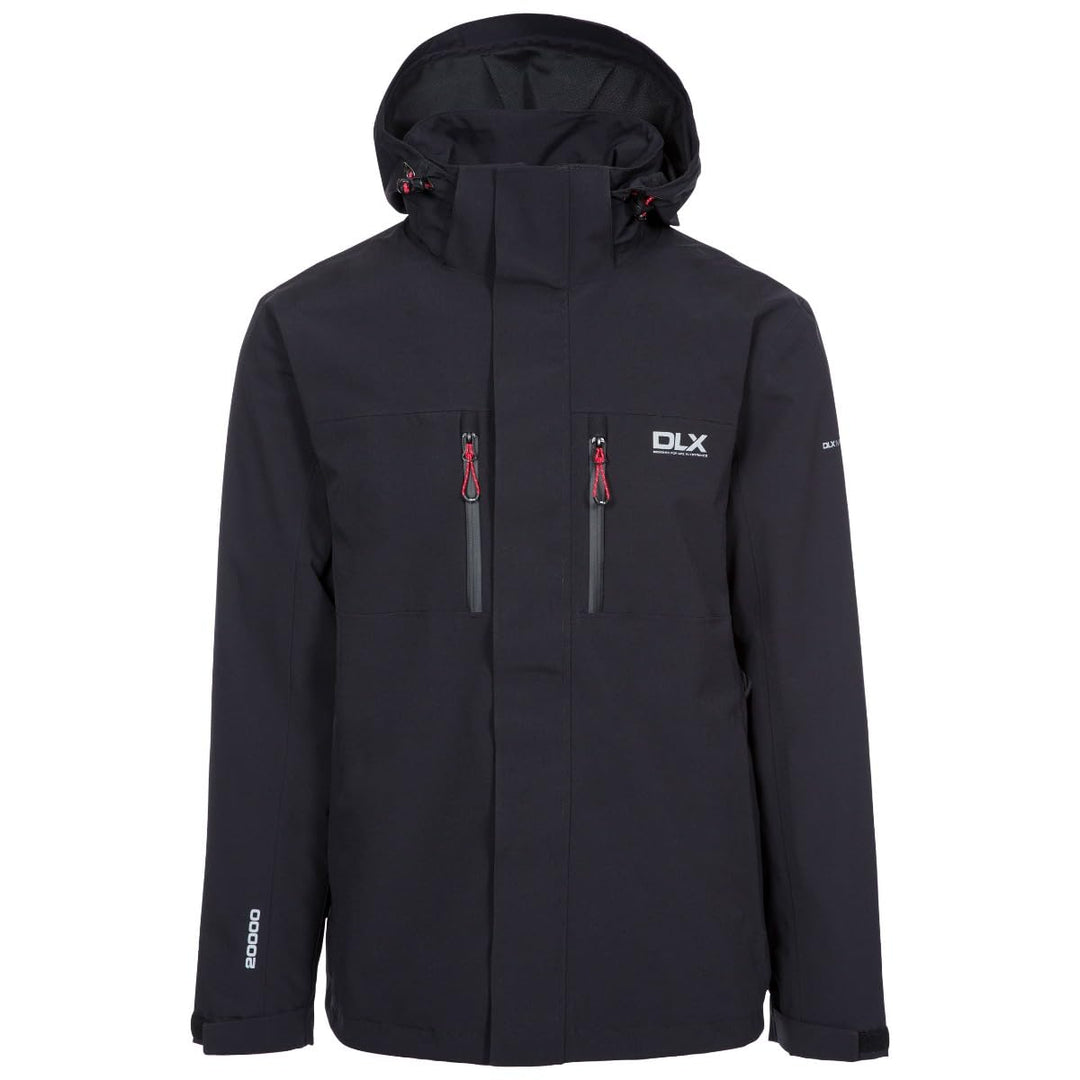 Trespass Herren Oswalt Jacke XXS Schwarz, XXS Schwarz