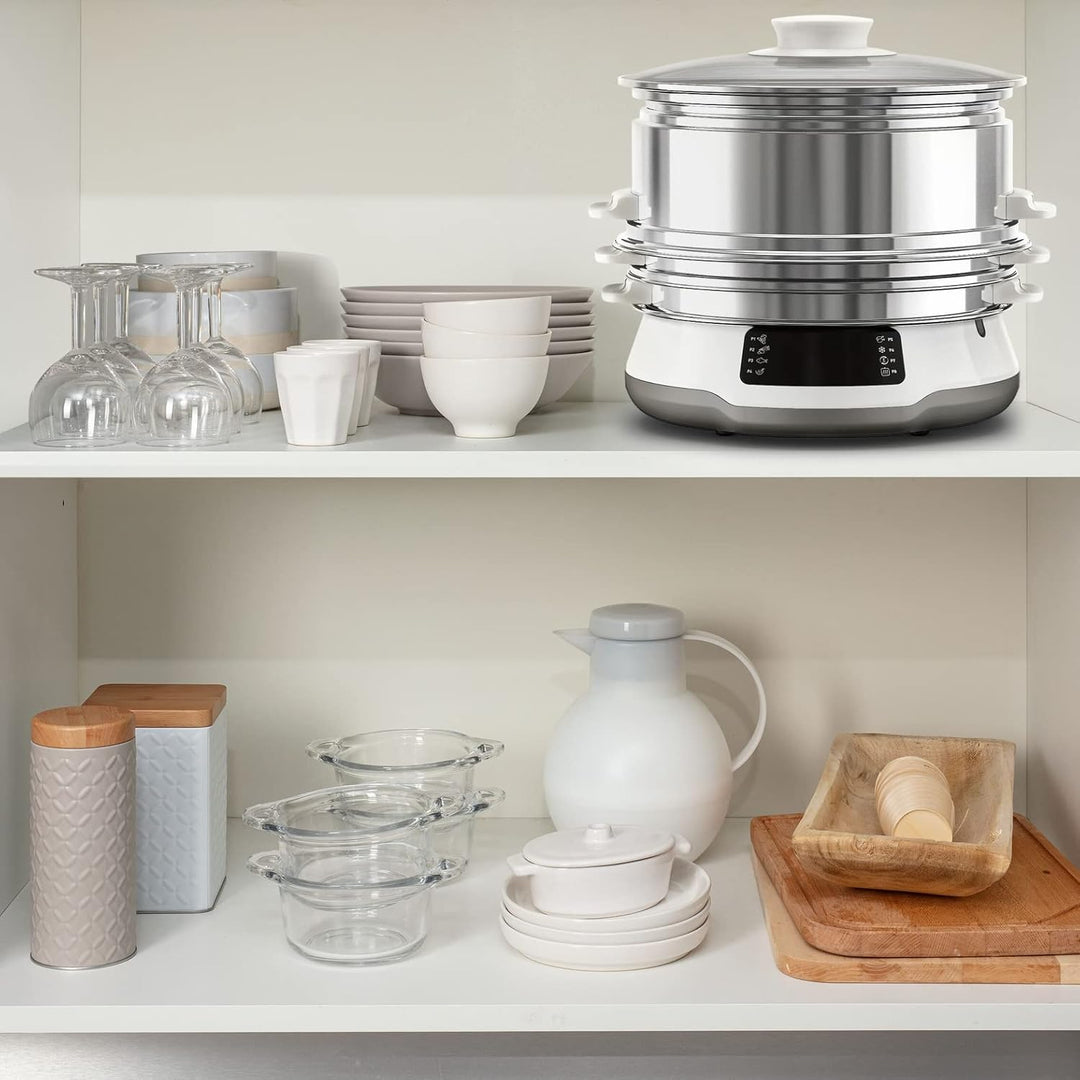 Tefal VC502D Convenient Series Deluxe Dampfgarer | einfacher Touchscreen | 8 Programme | Garen auf 3