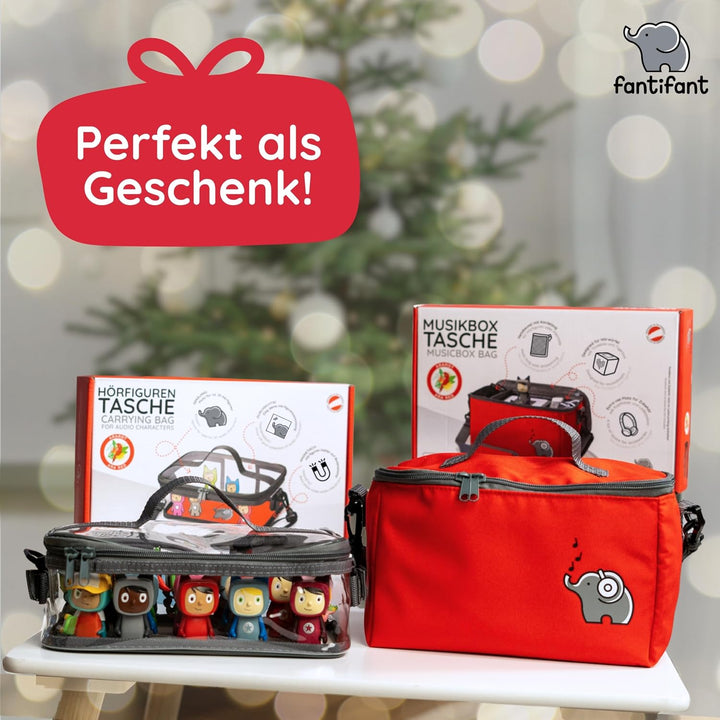 fantifant Musikbox Tasche für Toniebox [ + Netzbeutel für Tonie Aufbewahrung ] Flexible TRANSPORTTAS