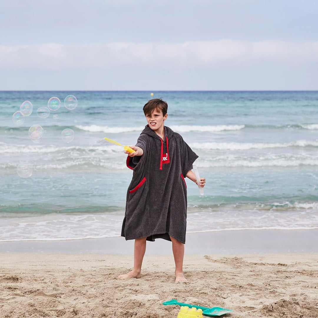 Red Paddle Co Unisex-Jugendliche Luxuriöser Frottee Bademantel, Schwarz, Für Kinder