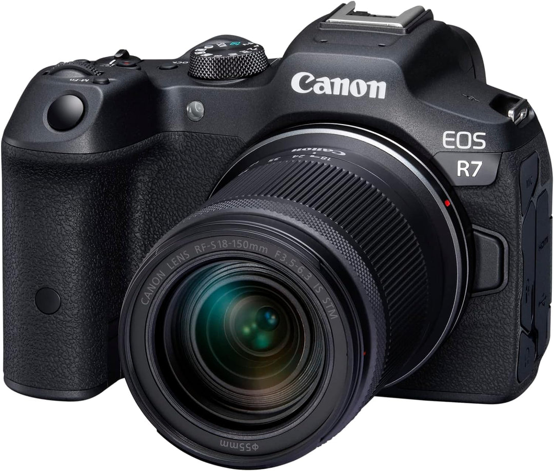 Canon EOS R7 Kamera spiegellose Camera + RF-S 18-150mm F3.5-6.3 is STM Objektiv & Bajonettadapter EF