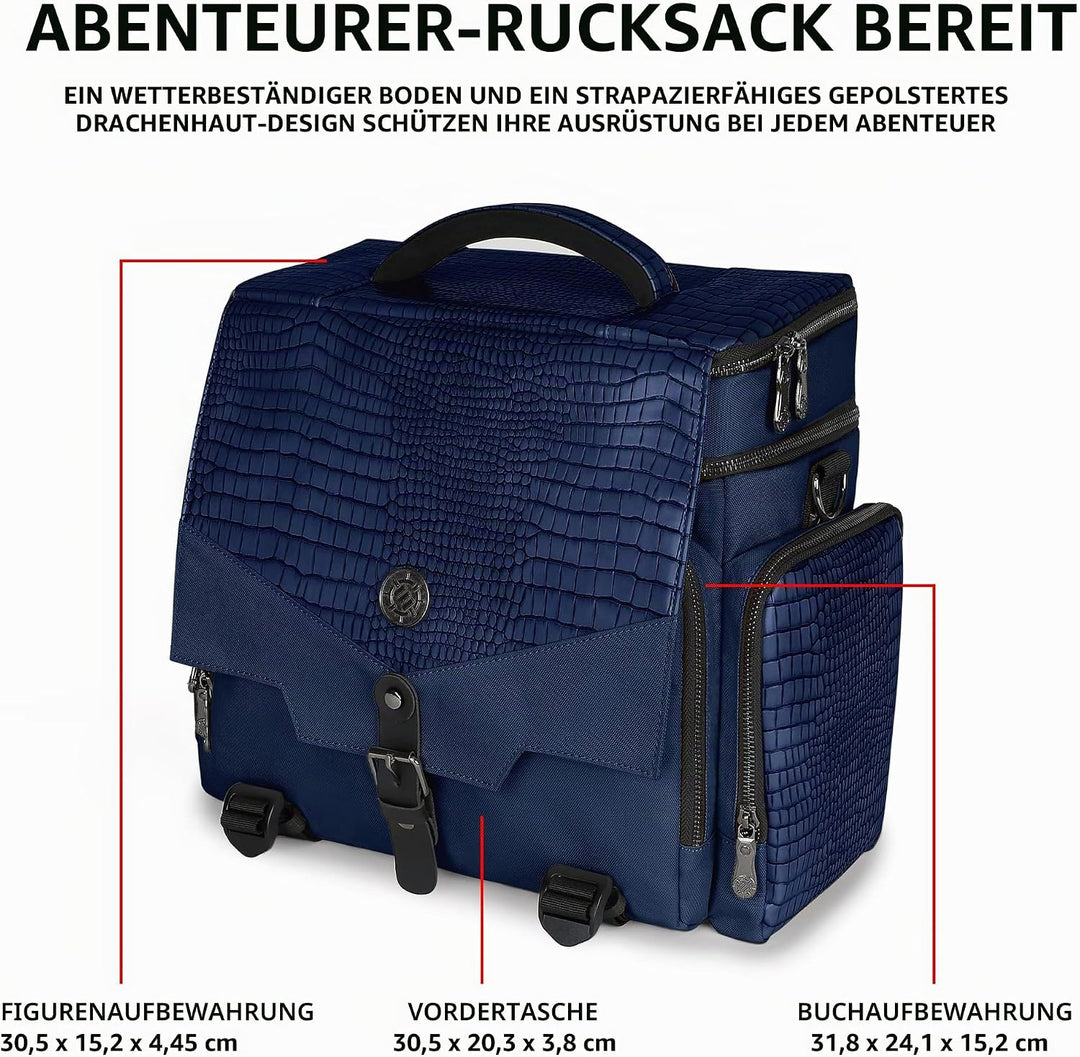 ENHANCE Tabletop RPG-Tasche des Abenteurers, Sammleredition - DND-Tasche mit Tabletop-Miniaturen-Auf
