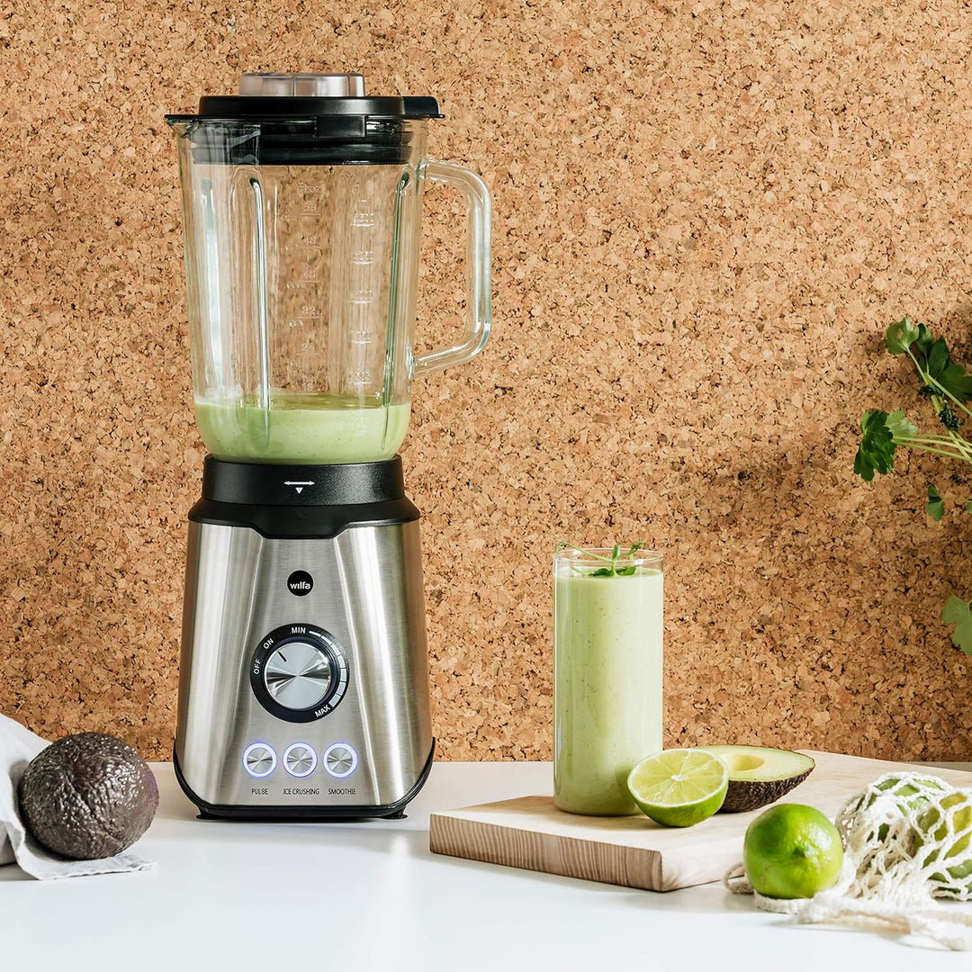 Wilfa SMOOTH Standmixer - leistungsstarker 1000 Watt Motor mit einem Fassungsvermögen von 1,5 Liter,