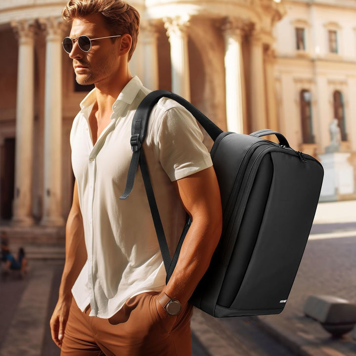 HOMIEE Business Rucksack Herren Laptoprucksack Herren Wasserdicht Laptop Gross Erweiterbarer Handgep