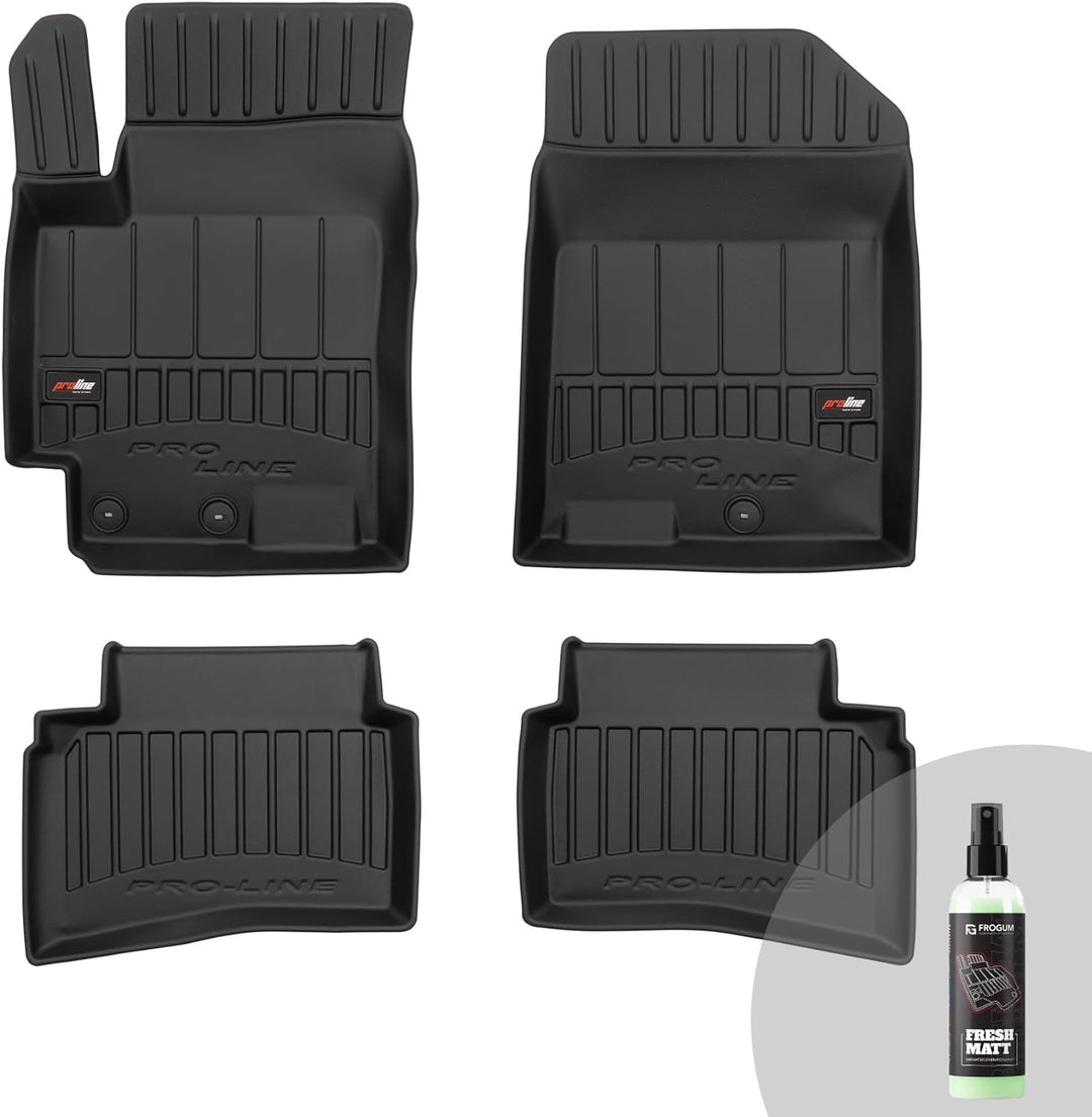 FROGUM ProLine 3D Gummimatten Exklusiven Auto Fussmatten Autofussmatten für Kia Rio IV 2017-2020, fü