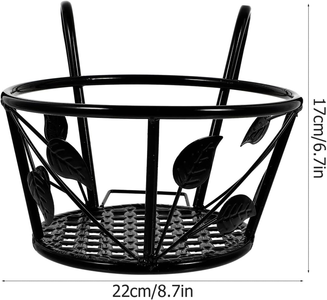 YARNOW 1pc Geländer Blumentopf Kleiderbügel Schwarz Stabile Zaun Blumentopf Rack Dekorative Anlage S