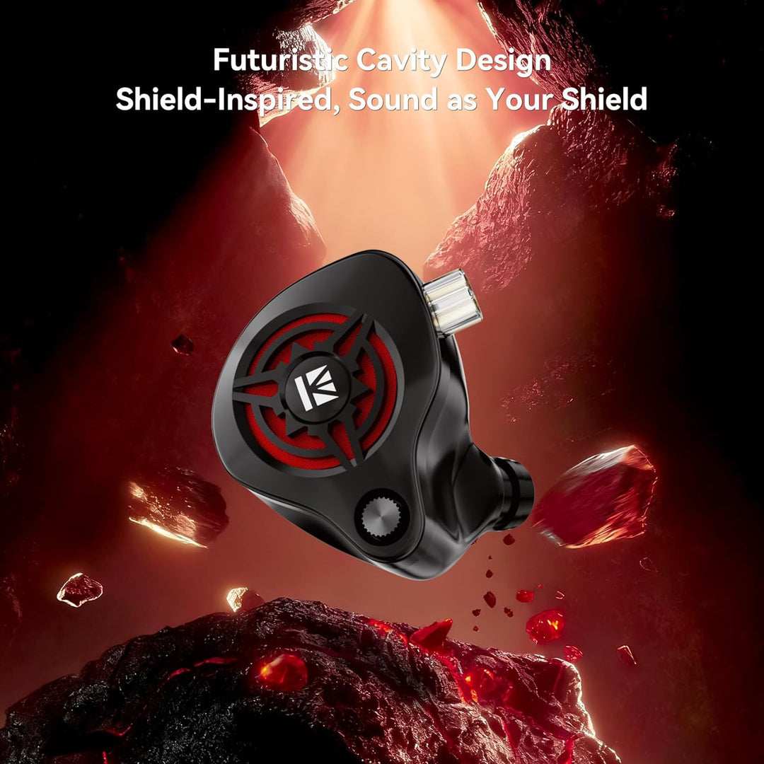 Yinyoo KBEAR BK1 Gaming-Kopfhörer mit Mikrofon, 10mm Dynamic Driver Gaming-Ohrhörer für FPS-Spieler,