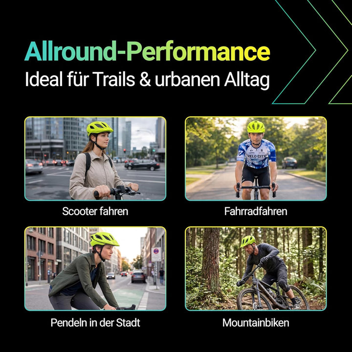 KED MTB Fahrradhelm SPIRI II Trend, gelb, L