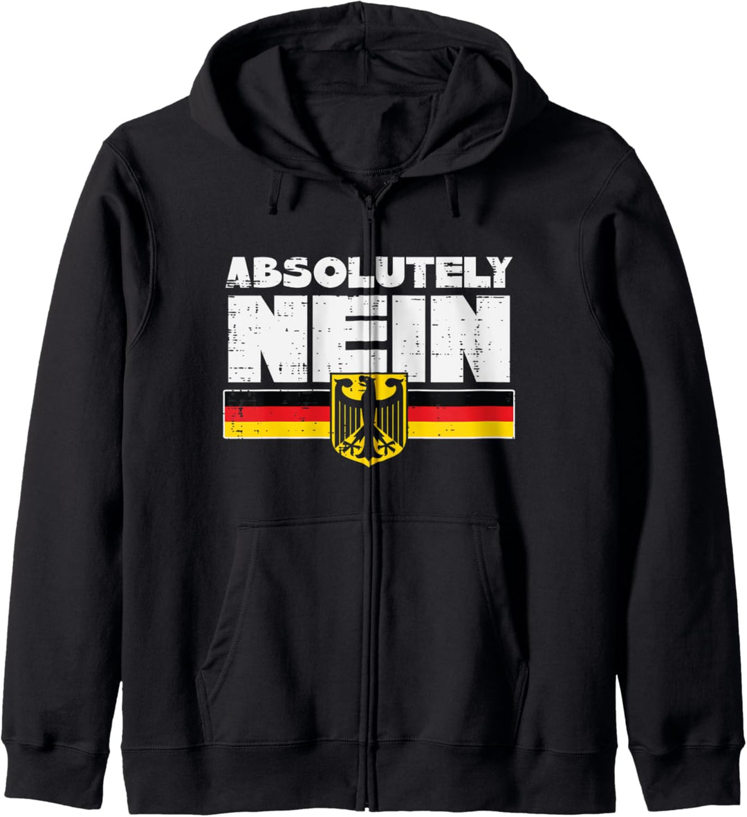 Absolutely Nein Deutschlandflagge Lustig Oktoberfest Männer Frauen Kapuzenjacke